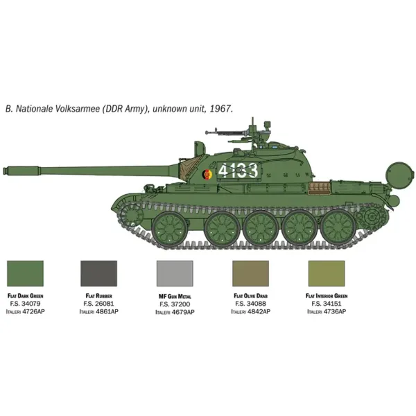 Italeri 1/72 model czołgu T-55A zdjęcie 4