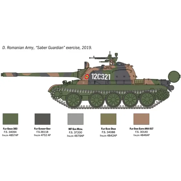 Italeri 1/72 model czołgu T-55A zdjęcie 6