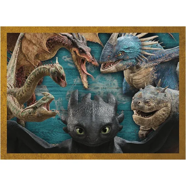 Jak wytresować smoka 4 w 1 puzzle - Trefl zdjęcie 2
