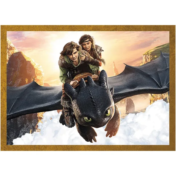 Jak wytresować smoka 4 w 1 puzzle - Trefl zdjęcie 3