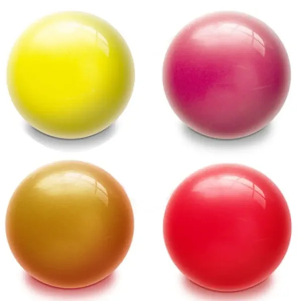 Jednokolorowa piłka gumowa Fluo 14 cm w różnych kolorach zdjęcie 1