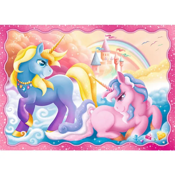 Jednorożce i magia 4 w 1 puzzle - Trefl zdjęcie 4