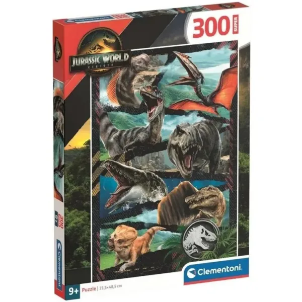 Jurassic World Odrodzenie atak prehistorycznych stworzeń puzzle 300 elementów - Clementoni zdjęcie 1
