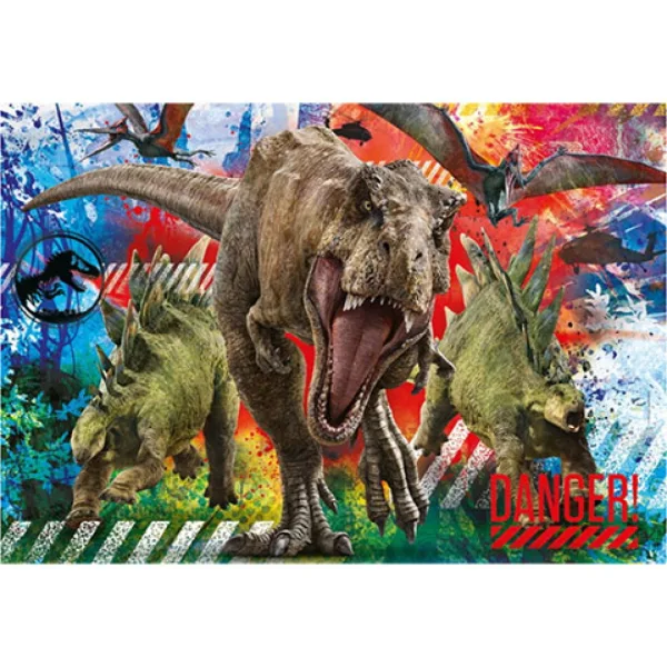 Jurassic World Supercolor puzzle 180 elementów - Clementoni zdjęcie 2