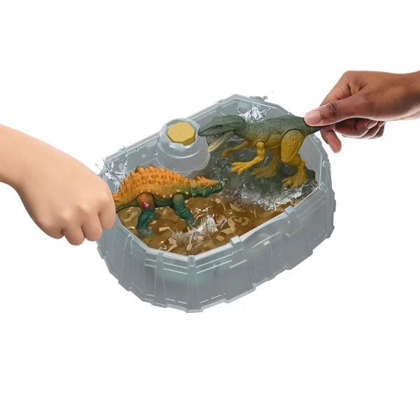 Jurassic World: Zestaw Bitewny Dino Reveal z 2 dinozaurami - Mattel zdjęcie 2