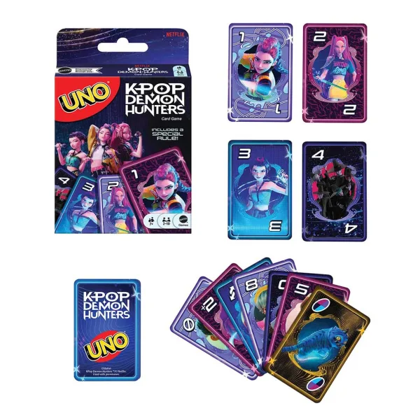 K-POP Łowcy demonów - gra karciana UNO - Mattel zdjęcie 3