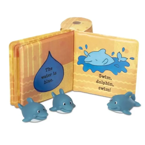 Kąpielowa zabawka: Wodoodporna książka, małe delfiny - Melissa & Doug zdjęcie 2