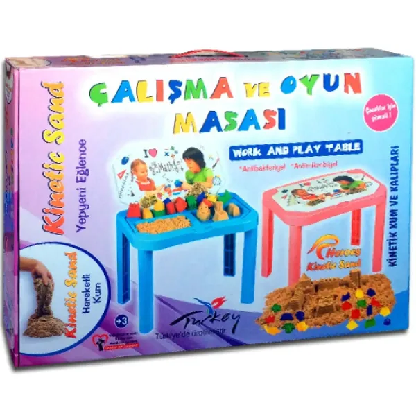 Kinetic Sand: Stół do modelowania piasku w 2 kolorach zdjęcie 1