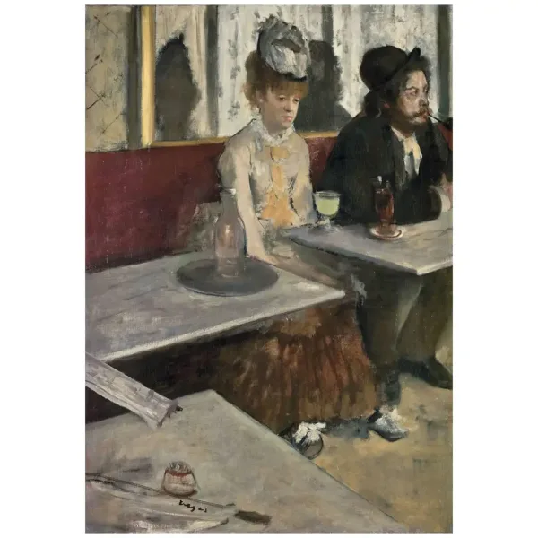 Kolekcja Muzealna: Edgar Degas – W kawiarni, puzzle 1000 elementów z plakatem – Clementoni zdjęcie 2