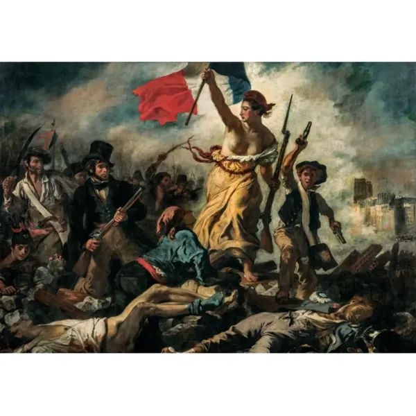 Kolekcja Muzealna: Eugène Delacroix - Wolność wiodąca lud na barykady 1000-elementowe puzzle - Clementoni zdjęcie 2