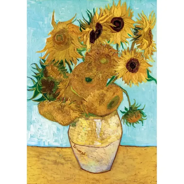 Kolekcja Muzealna: Van Gogh - Słoneczniki 1000-elementowe puzzle - Clementoni zdjęcie 2