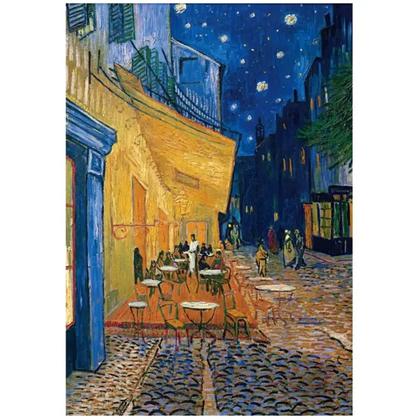 Kolekcja Muzealna: Van Gogh - Taras kawiarni w nocy 1000-elementowe puzzle z plakatem - Clementoni zdjęcie 2