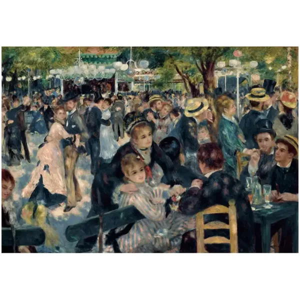 Kolekcja muzealna: Renoir - Bal w Moulin de la Galette, puzzle 1000 elementów z plakatem - Clementoni zdjęcie 2