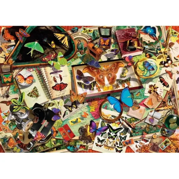 Kolekcjoner motyli 500-elementowe puzzle HQC kompakt - Clementoni zdjęcie 2