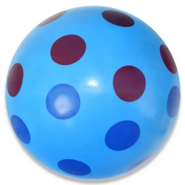 Kolorowa piłka gumowa w kropki, różne warianty, 22 cm zdjęcie 2
