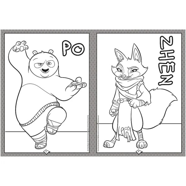 Kolorowanka Kung Fu Panda - Trefl zdjęcie 2