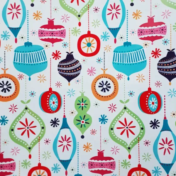 Kolorowe ozdoby papier do pakowania z wzorem 200x70 cm zdjęcie 1