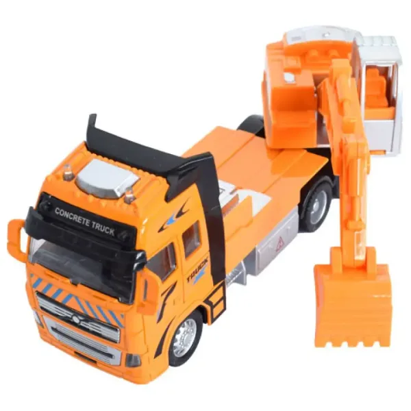 Koparka ciężarówka w kolorze żółtym z światłem i dźwiękiem 1/38 zdjęcie 3