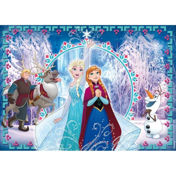 Kraina Lodu 2 w 1 puzzle 250 elementów i kolorowanka 50x35 cm - Lisciani zdjęcie 2