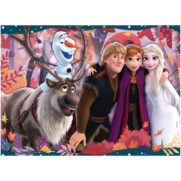 Kraina Lodu 2 w 1 puzzle 48 elementów i kolorowanka 35x25 cm - Lisciani zdjęcie 2