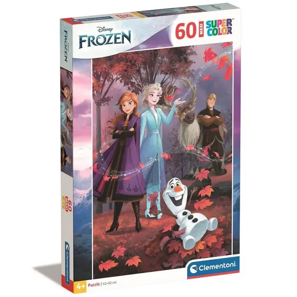 Kraina Lodu: Maxi Super Color puzzle pionowe, 60 elementów - Clementoni