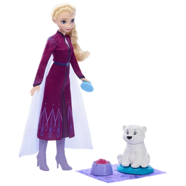 Kraina Lodu: Zestaw figurek Elza i mały niedźwiadek polarny – Mattel zdjęcie 2