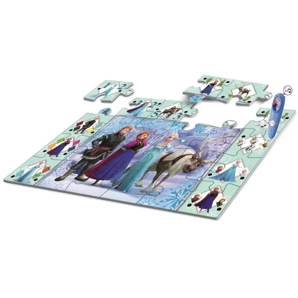 Kraina Lodu interaktywne puzzle podłogowe 24 elementy - Clementoni zdjęcie 2