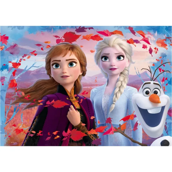 Kraina lodu 2 2 w 1 puzzle 60 elementów i kolorowanka 50x35 cm - Lisciani zdjęcie 2