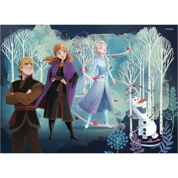 Kraina lodu 2 w 1 puzzle 24 elementów i kolorowanka 35x25 cm - Lisciani zdjęcie 2