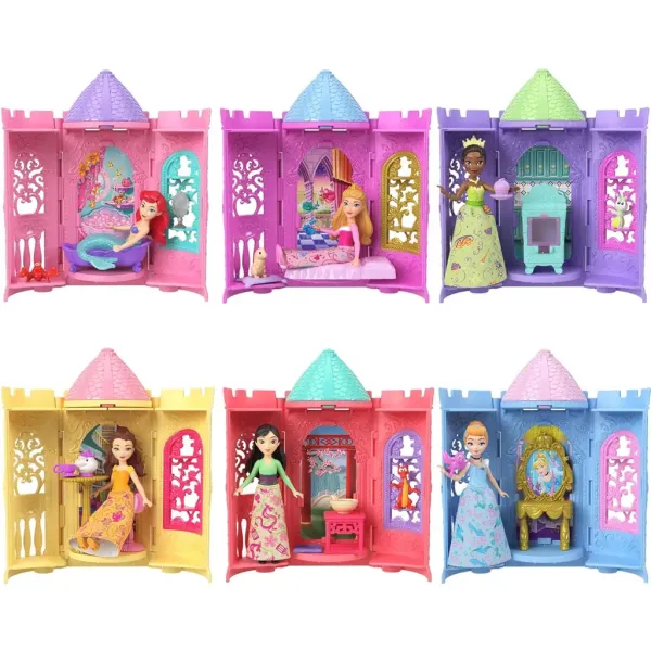 Księżniczki Disneya: Mini Księżniczka — niespodzianka: pokój w wieży - Mattel zdjęcie 2