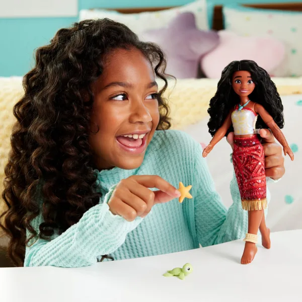 Księżniczki Disneya: Vaiana 2 pływająca lalka z akcesoriami – Mattel zdjęcie 2