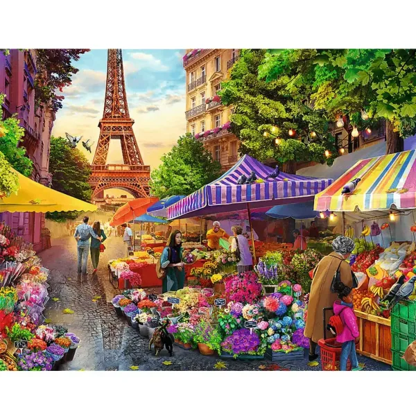 Kwiaciarnia w Paryżu, puzzle premium 1000 elementów - Trefl zdjęcie 2