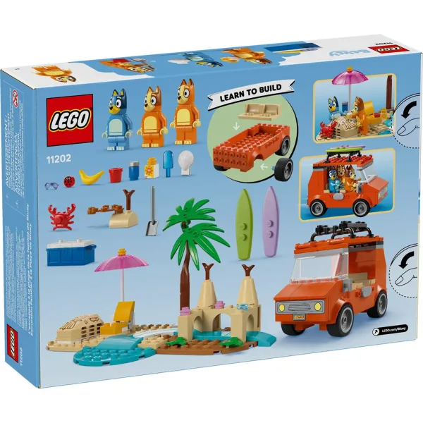 LEGO® Bluey™: Bluey i jej rodzina wybierają się na plażę (11202L) zdjęcie 8