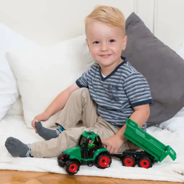LENA: Traktor Truckies z przyczepą i figurką, 36 cm zdjęcie 4