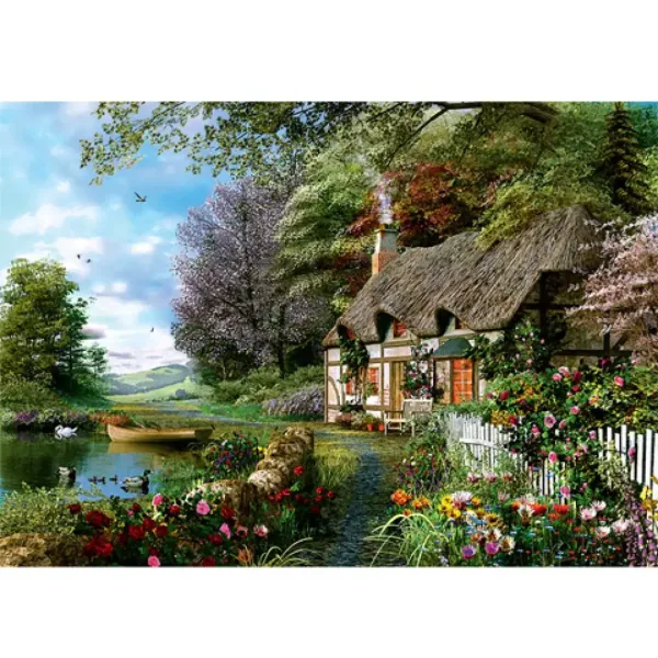 Leśna chatka, puzzle 1000 elementów zdjęcie 2