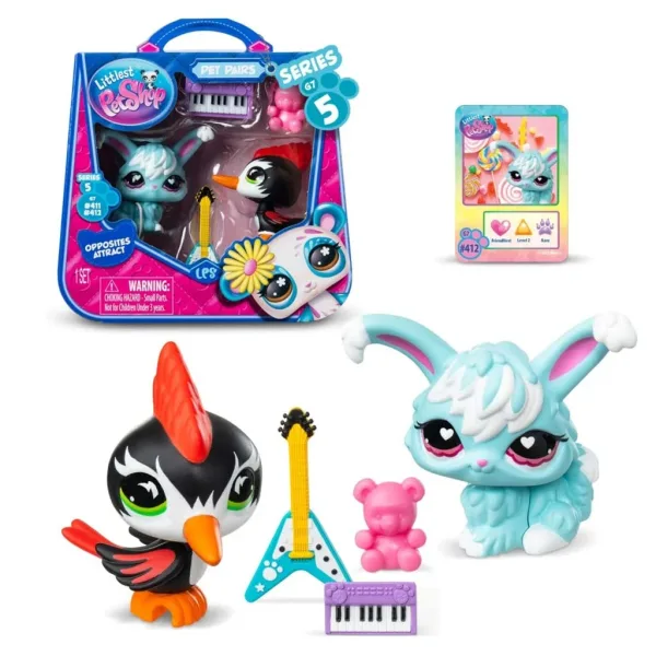 Littlest Pet Shop: Podwójny zestaw figurek S5 - Dzięcioł i Królik zdjęcie 2
