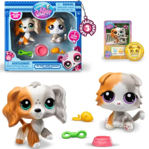 Littlest Pet Shop: Zestaw dwóch figurek zwierzaków S3, różne warianty, 1 sztuka zdjęcie 4