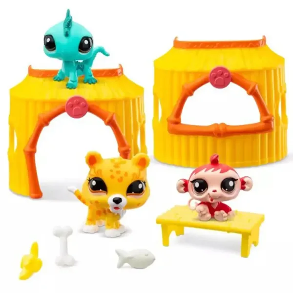 Littlest Pet Shop: zestaw 3 figurek seria 1 - Dżungla zdjęcie 2