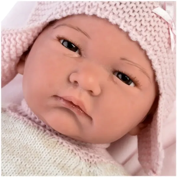 Llorens: Reborn limitowana edycja realistycznej noworodkowej lalki z frędzlowym ubrankiem 42 cm zdjęcie 3