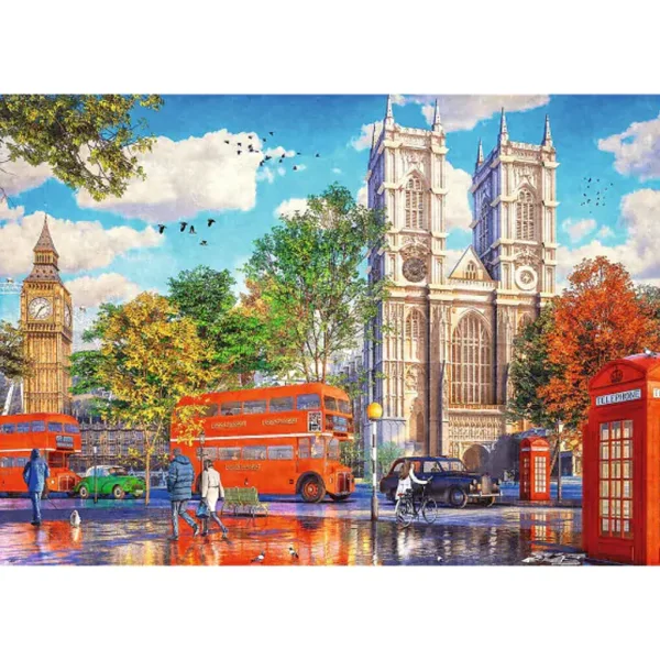 Londyński pejzaż uliczny, puzzle premium 1000 elementów – Trefl zdjęcie 2