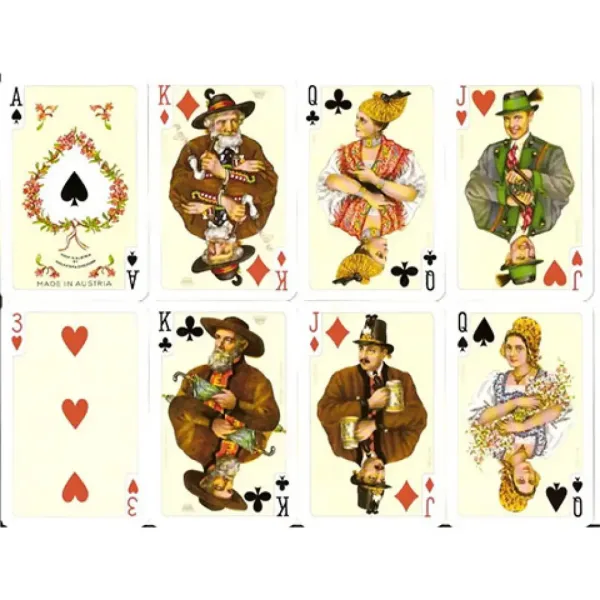 Luksusowe karty do remika – Folklore 2x55 sztuk – Piatnik zdjęcie 2