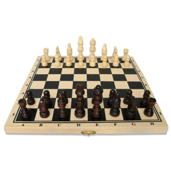 Luksusowy drewniany zestaw szachowy - Noris zdjęcie 2