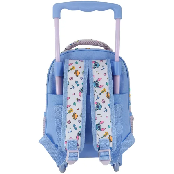 Luna: Disney Stitch 2-komorowy przedszkolny plecak na kółkach 27 x 10 x 31 cm zdjęcie 2