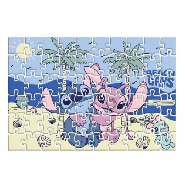 Luna: Disney Stitch 2-w-1 puzzle 60 elementów i figurka Stitch zdjęcie 3