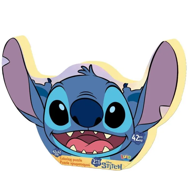 Luna: Stitch 42-elementowe puzzle do kolorowania