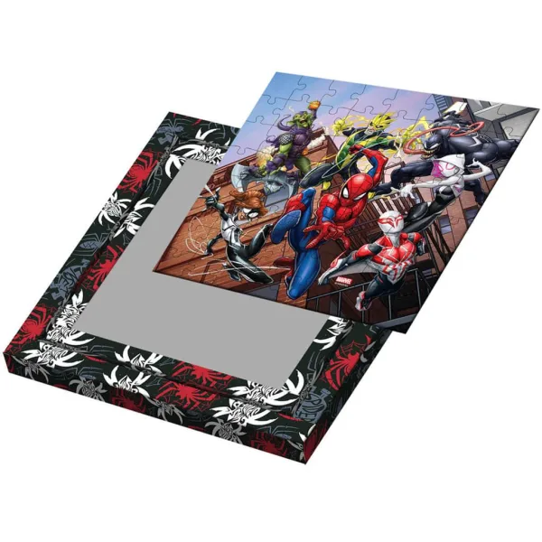 Luna: Spider-Man 2 w 1, ramkowe puzzle do kolorowania, 64 elementy zdjęcie 2