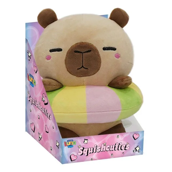 Luna: Squishcuties Kapibara pluszowa w kolorowym pączku 21 cm zdjęcie 1