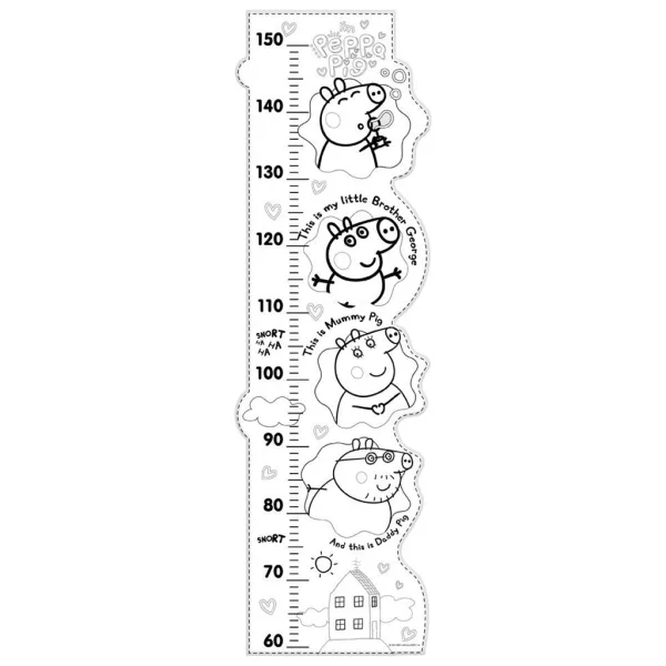Luna: Świnka Peppa kolorowalny miernik wzrostu maxi puzzle, 25 elementów zdjęcie 3