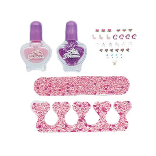 Luna: Zestaw do manicure Go-Go Glam ze sztucznymi paznokciami i lakierem do paznokci, 5 sztuk zdjęcie 2