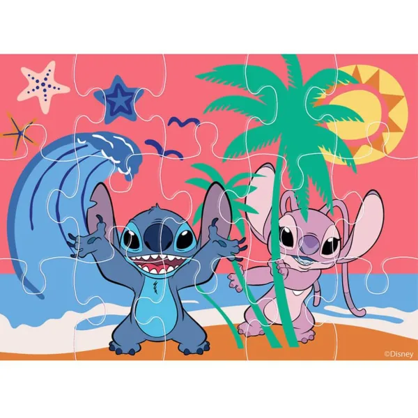 Luna: Zestaw puzzli Stitch 4 w 1 zdjęcie 3